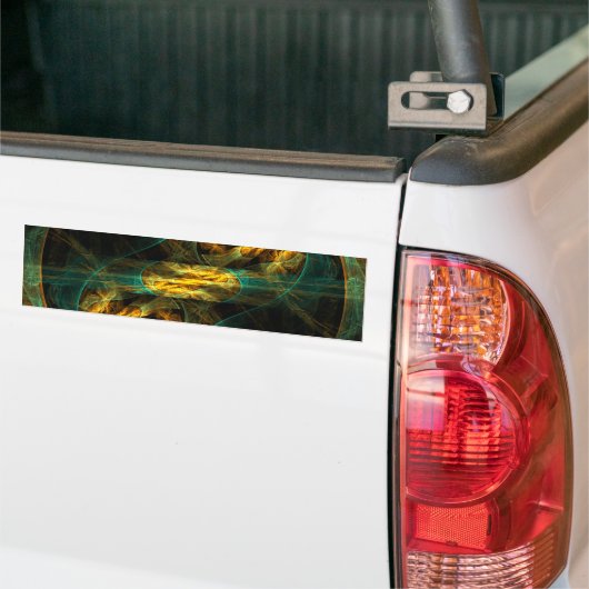 Het oog van de Oerwoud Abstracte Art Bumpersticker (Op Truck)