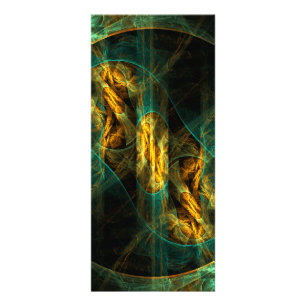 Het oog van de Oerwoud Abstracte Art Rack Card Reclamekaart