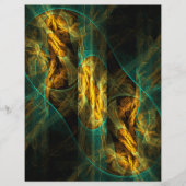 Het oog van de Oerwoud Abstracte Kunstbrochure Flyer (Voorkant)