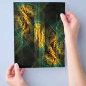 Het oog van de Oerwoud Abstracte Kunstbrochure Flyer (Hand)