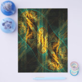 Het oog van de Oerwoud Abstracte Kunstbrochure Flyer (Enkel)