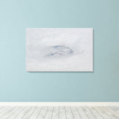 Het oog van de orkaan BIll Canvas Afdruk (Insitu (Houten vloer))