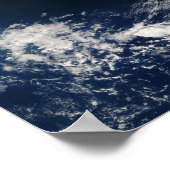 Het oog van de orkaan Isabel op 18 september 2003 Poster (Hoek)