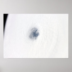 Het oog van de orkaan Rita Poster