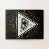 Het oog van de Voorziening Legpuzzel (Horizontaal)