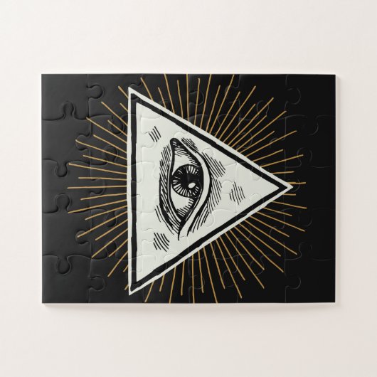 Het oog van de Voorziening Legpuzzel (Horizontaal)