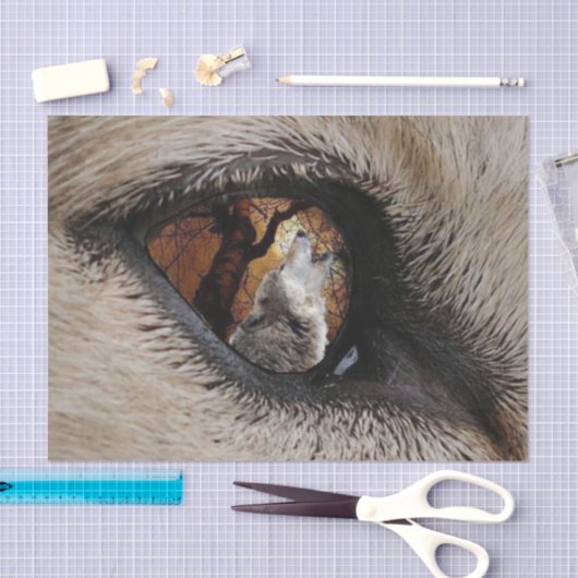 Het oog van de Wolf Tissuepapier (Craft)