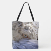 Het oog van een pelikaan tote bag (Achterkant)
