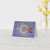 Het oog van G-D blanco Wenskaart Kaart (Gele Bloem)