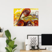 Het oog van God door Georgiana Houghton Poster (Thuiskantoor)