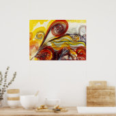 Het oog van God door Georgiana Houghton Poster (Keuken)