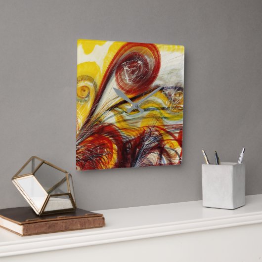 Het oog van God door Georgiana Houghton Vierkante Klok (Kantoor)