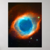 Het oog van God - Helix Nebula Astronomie Afbeeldi Poster (Voorkant)