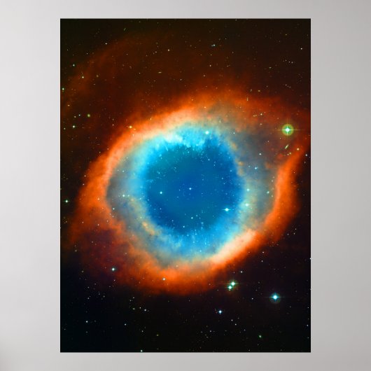 Het oog van God - Helix Nebula Astronomie Afbeeldi Poster (Voorkant)