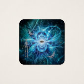 Het oog van God Vierkante Visitekaartjes (Achterkant)