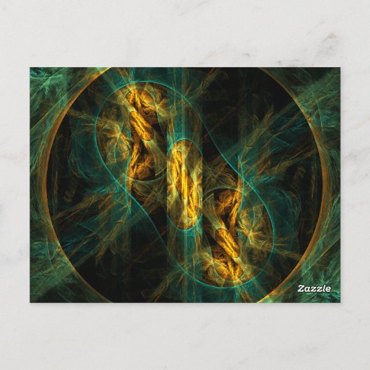 Het oog van het Briefkaart van het Aantal van de L (Achterkant)