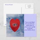 Het oog van het hart briefkaart (Voorkant / Achterkant)