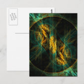 Het oog van het Oerwoud Abstract Art Briefkaart (Voorkant / Achterkant)