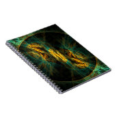 Het oog van het Oerwoud Abstract Art Notitieboek (Rechterzijde)