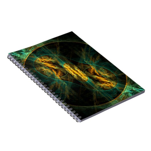 Het oog van het Oerwoud Abstract Art Notitieboek (Rechterzijde)