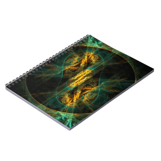 Het oog van het Oerwoud Abstract Art Notitieboek (Linkerzijde)