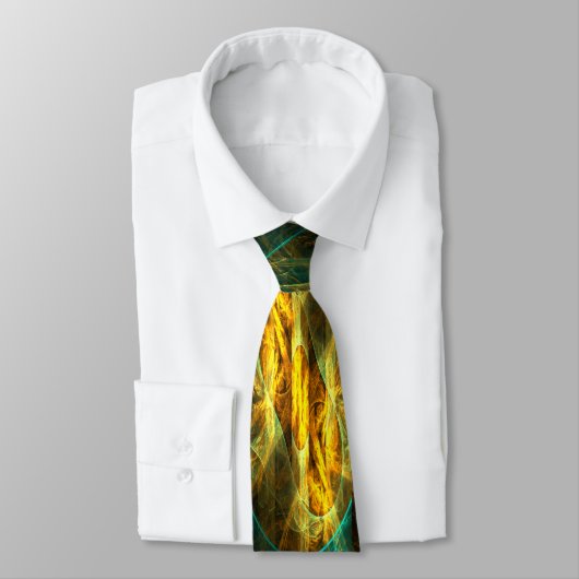 Het oog van het Oerwoud Abstract Art Stropdas (Gebonden)