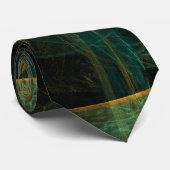 Het oog van het Oerwoud Abstract Art Stropdas (Opgerold)