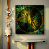 Het oog van het Oerwoud Abstract Kunstschilderdoek Canvas Afdruk