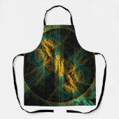 Het oog van het Oerwoud Abstracte Art Apron Schort (Voorkant)