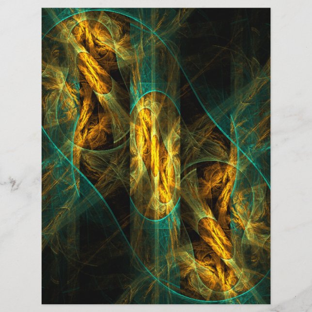 Het oog van het Oerwoud Abstracte Art Letterhead (Voorkant)