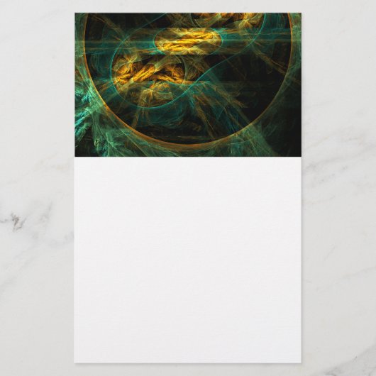 Het oog van het Oerwoud Abstracte kunstartikelen Briefpapier (Voorkant)