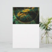 Het oog van het Oerwoud Abstracte kunstartikelen Briefpapier (Staand voorkant)