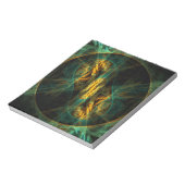 Het oog van het Oerwoud Abstracte Kunstblocnote Notitieblok (Linkerzijde)