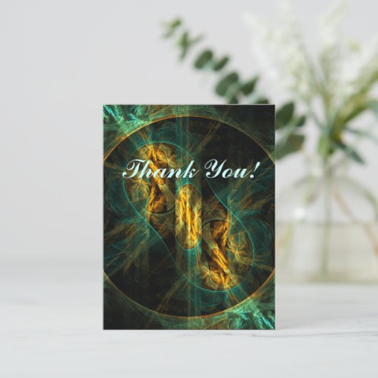 Het oog van het Oerwoud Dank u Briefkaart (Staand voorkant)