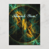 Het oog van het Oerwoud Dank u Briefkaart (Voorkant)
