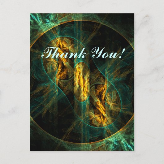 Het oog van het Oerwoud Dank u Briefkaart (Voorkant)