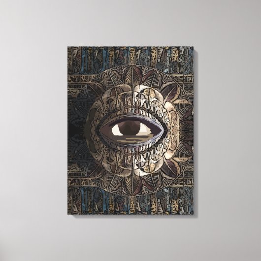 Het Oog van het Oude Egypte Canvas Afdruk (Voorkant)
