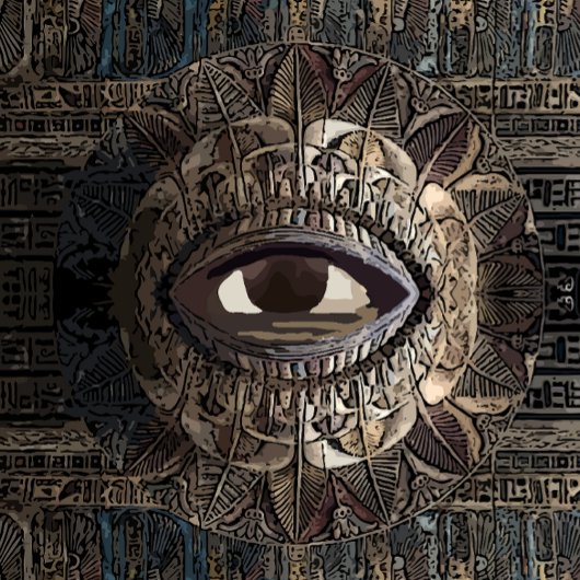 Het Oog van het Oude Egypte Canvas Afdruk
