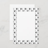 Het oog van het paardenpatroon bedankkaart (Voorkant / Achterkant)