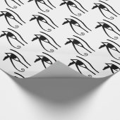 Het oog van het paardenpatroon cadeaupapier (Hoek)