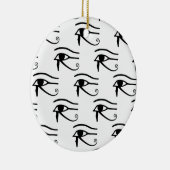 Het oog van het paardenpatroon keramisch ornament (Rechts)