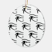 Het oog van het paardenpatroon keramisch ornament (Links)