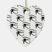 Het oog van het paardenpatroon keramisch ornament (Rechts)