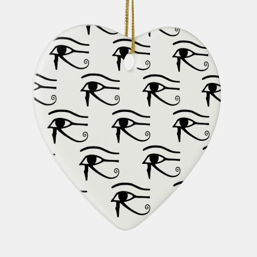 Het oog van het paardenpatroon keramisch ornament (Rechts)