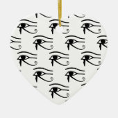 Het oog van het paardenpatroon keramisch ornament (Voorkant)