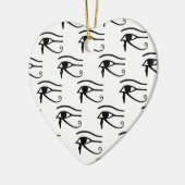 Het oog van het paardenpatroon keramisch ornament (Links)