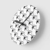 Het oog van het paardenpatroon ronde klok (Hoek)