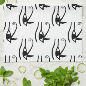 Het oog van het paardenpatroon theedoek (Gevouwen)