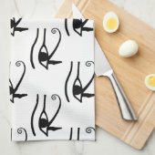 Het oog van het paardenpatroon theedoek (Quarter Fold)