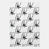 Het oog van het paardenpatroon theedoek (Verticaal)